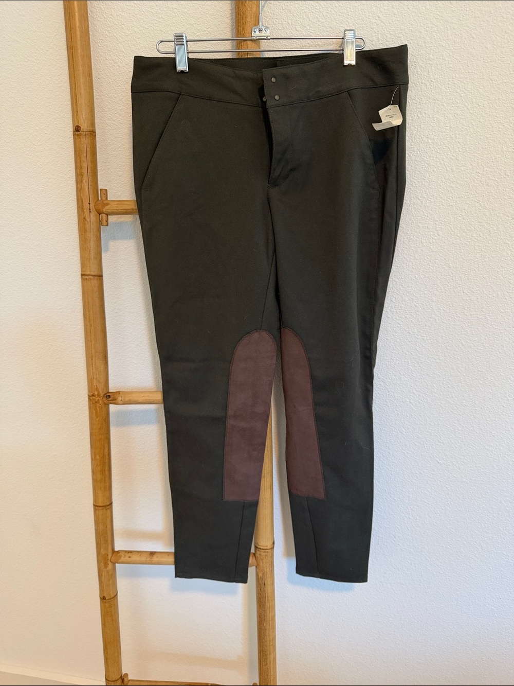 Gap Riding Pants with Brown Knee Patches - green